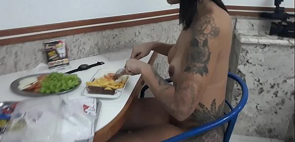  Shayenne Samara jantando pelada com ator novato Renan Scorpion